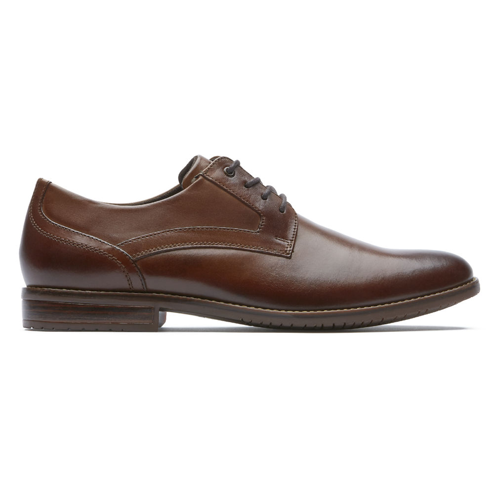 Rockport Mens Oxfords Brown - Style Purpose 3 Plain Toe - UK 846-TNEUSJ